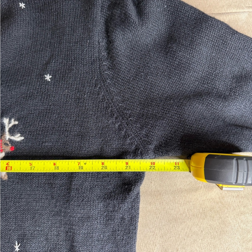 Susan Bristol Y2K Vintage Embroidered Christmas Holiday Cardigan Sweater Large - Picture 7 of 8